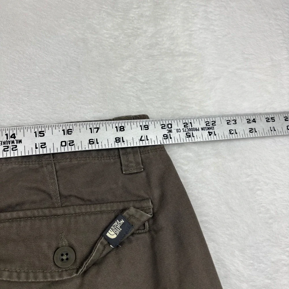 The North Face Tekware Cargo Shorts Mens 38 Brown Cotton Twill Hiking Utility